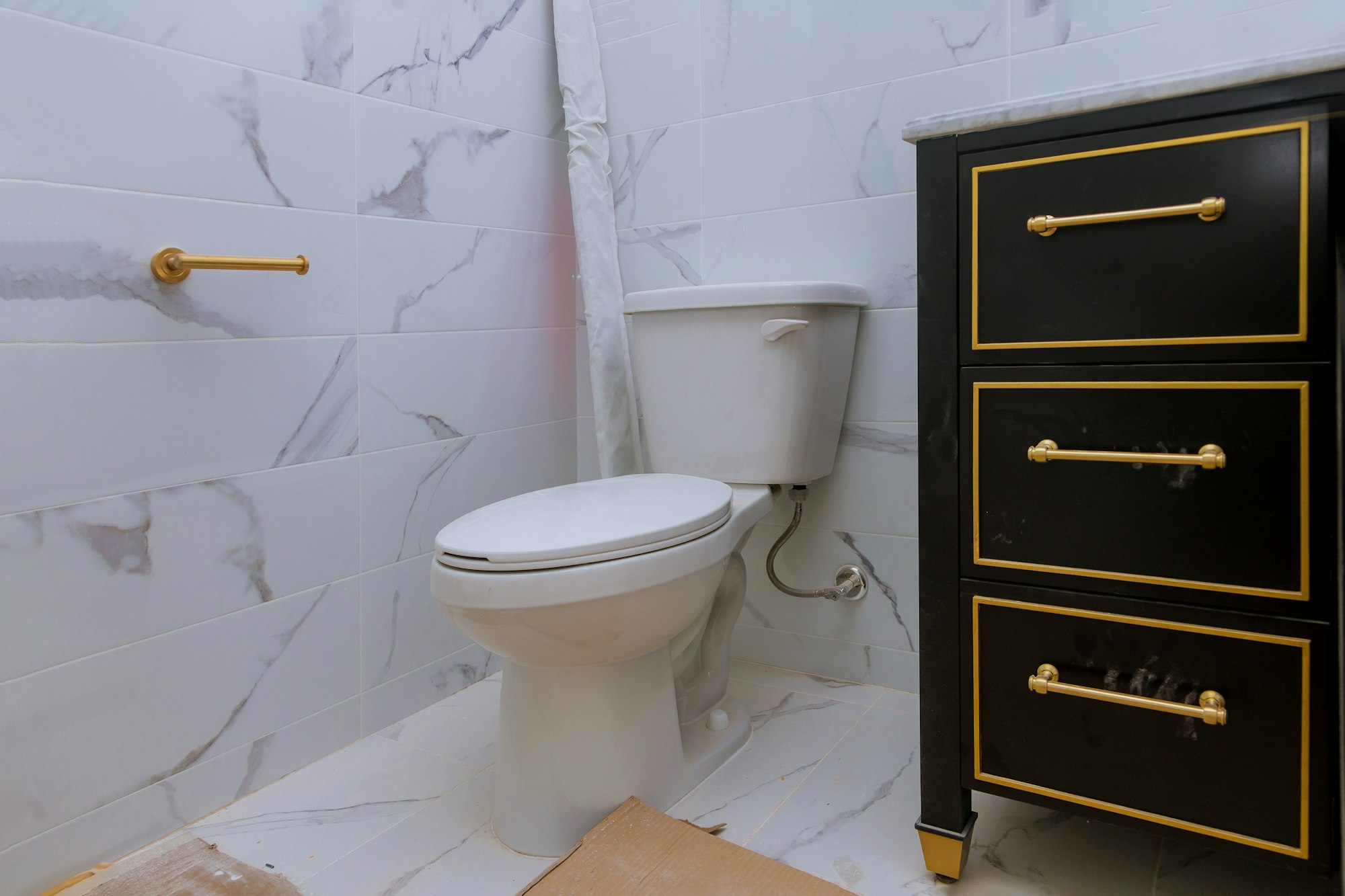 House renovation a bathroom with sink and toilet